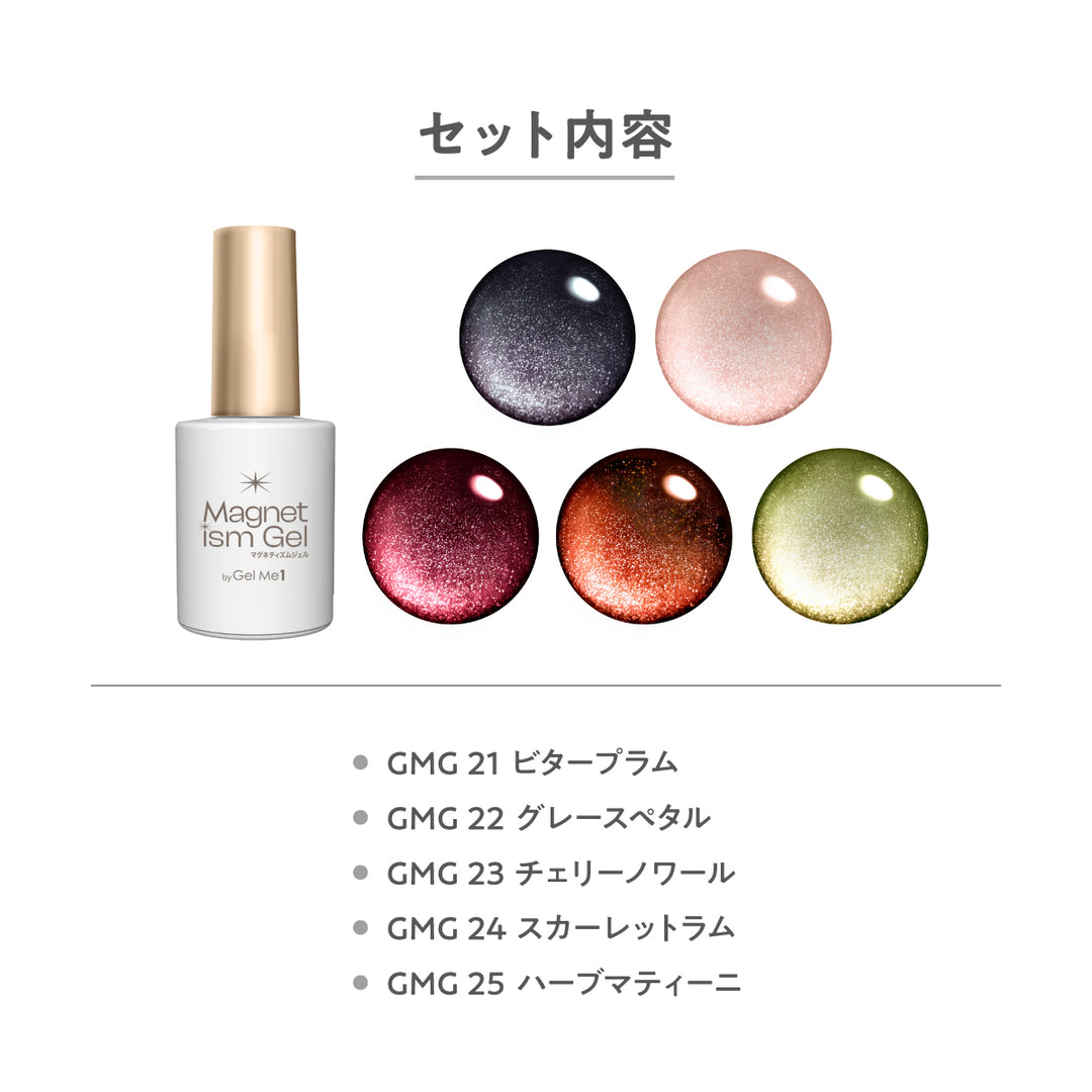 【公式オンラインショップ限定】マグネティズムジェル 秋限定色5本セット