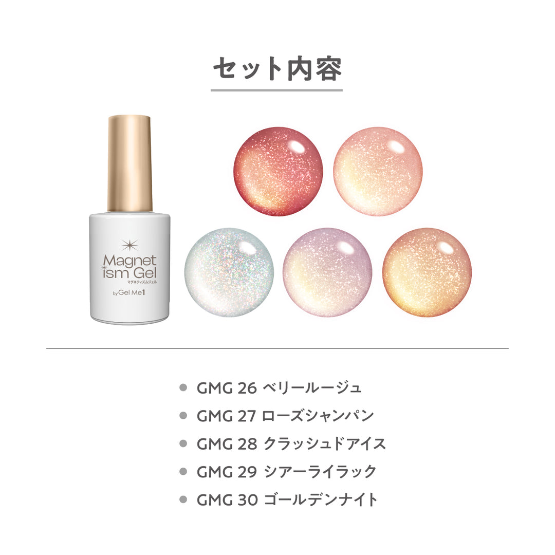 【公式オンラインショップ限定】マグネティズムジェル 冬限定色5本セット